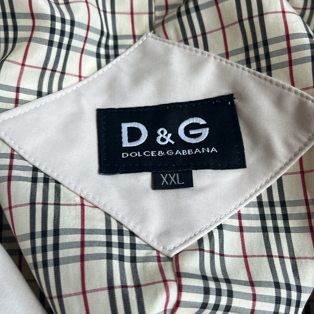 Dolce & Gabbana Cream Neutral Coat with Waist Tie Size XXL